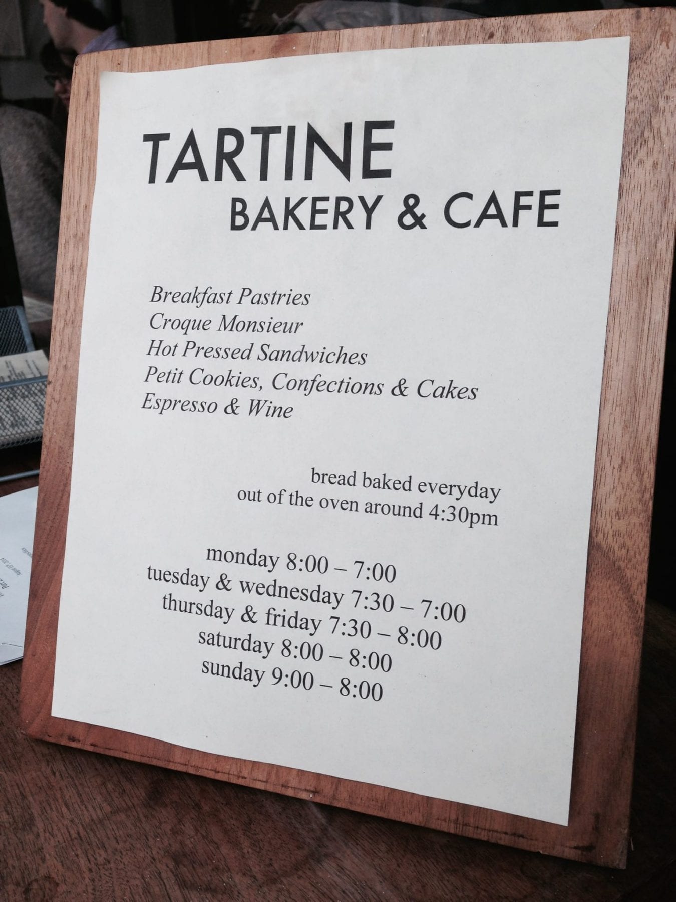 Tartines in San Francisco