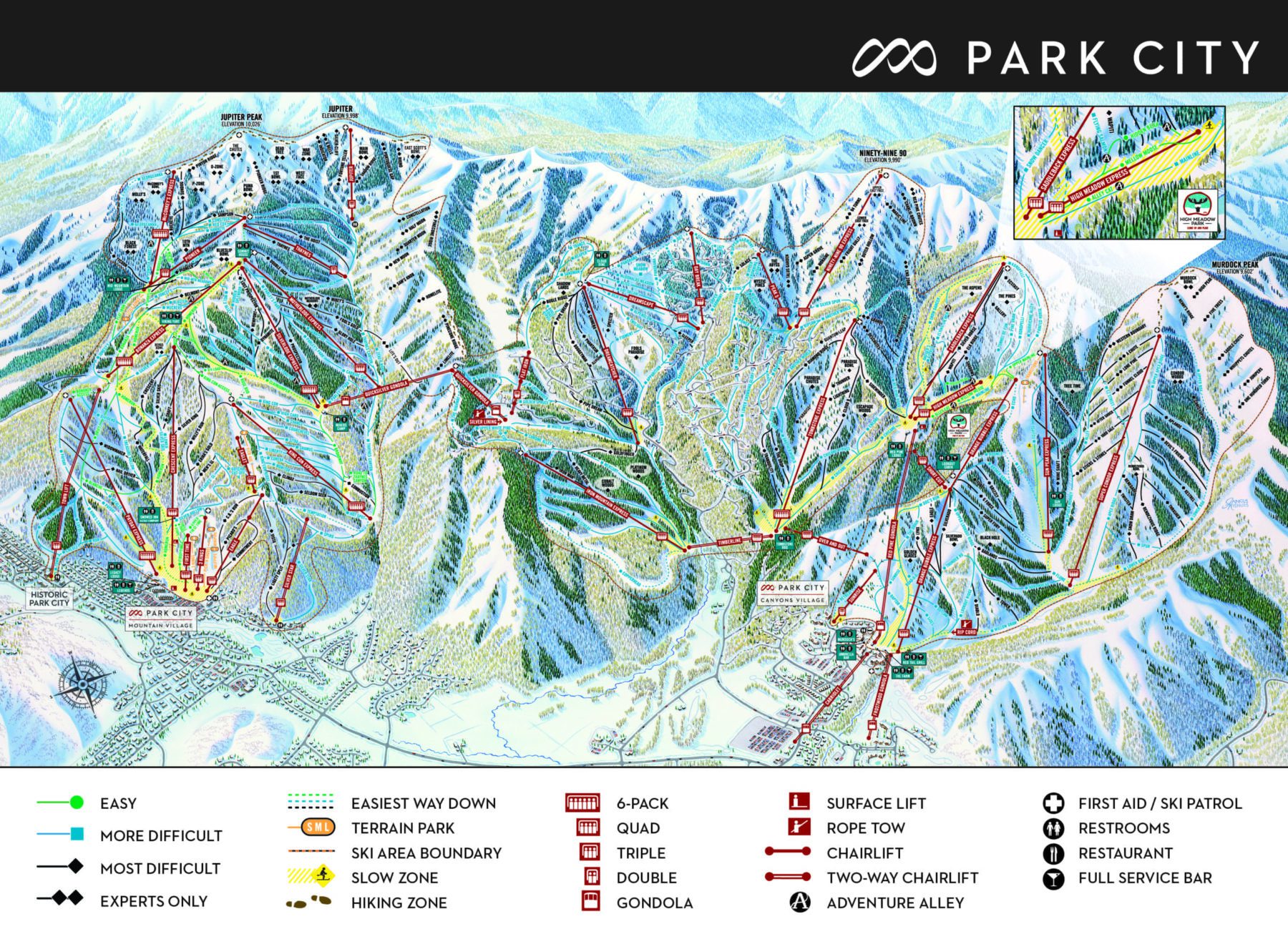 Park City Mountain Resort Trail Map