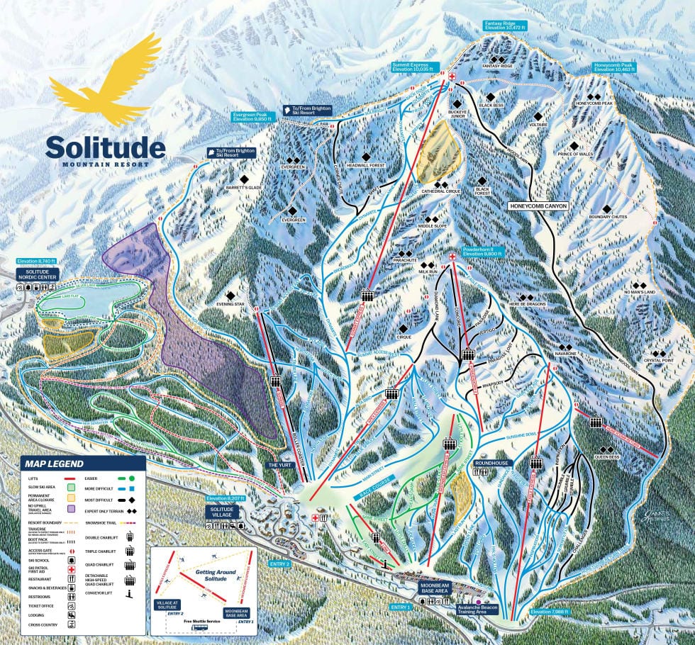 Solitude Ski Map