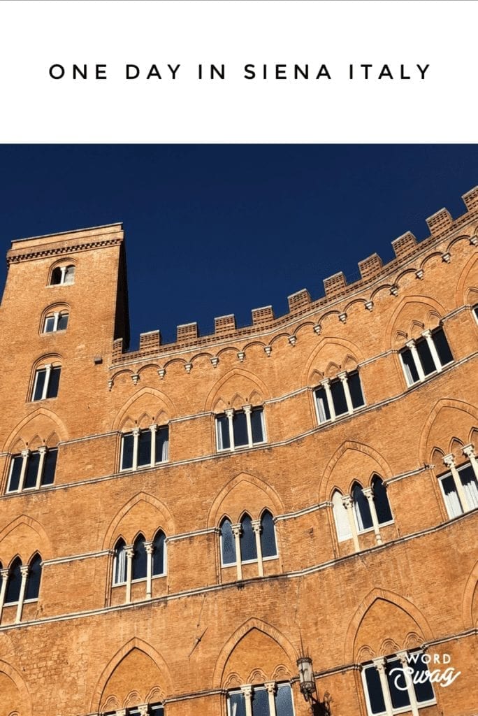 One Day in Siena Italy Pin for Pinterest