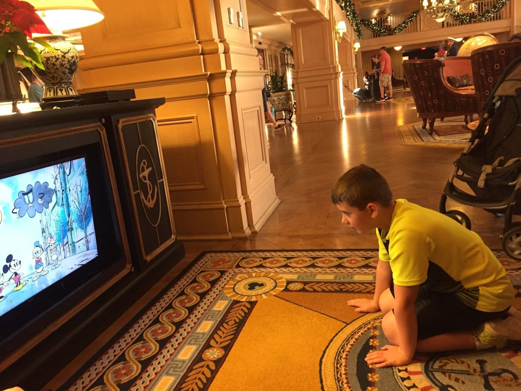 Watching TV at Disney Resort