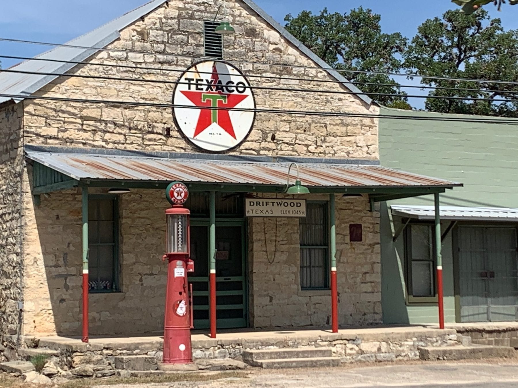 Driftwood Texas abandoned gas station