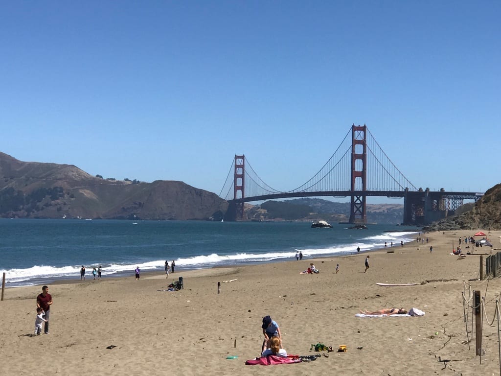 Baker beach near san fran