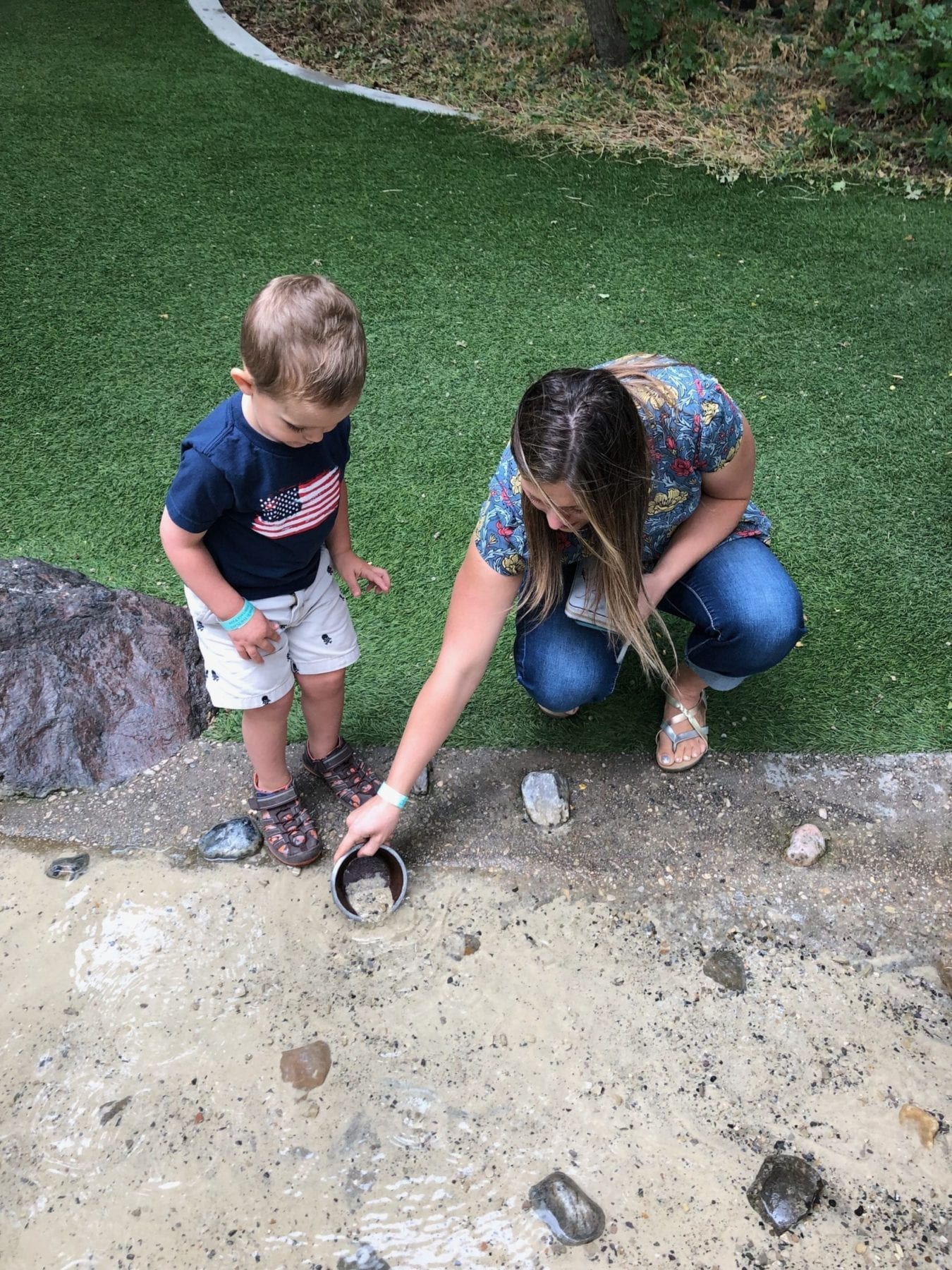 gold panning at this is the place heritage park