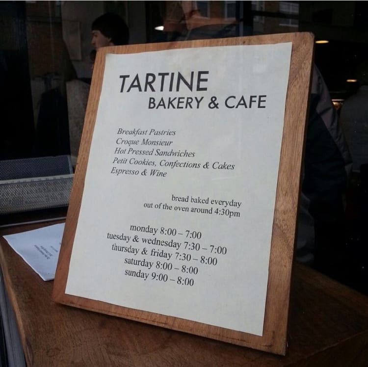 Tartine Bakery in San Francisco