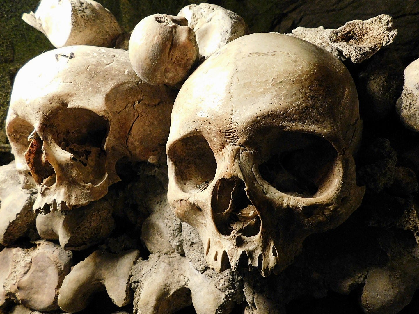 Paris-Catacombs-Skulls