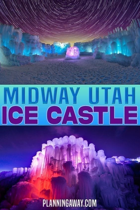 Midway Ice Castle Pin for Pinterest