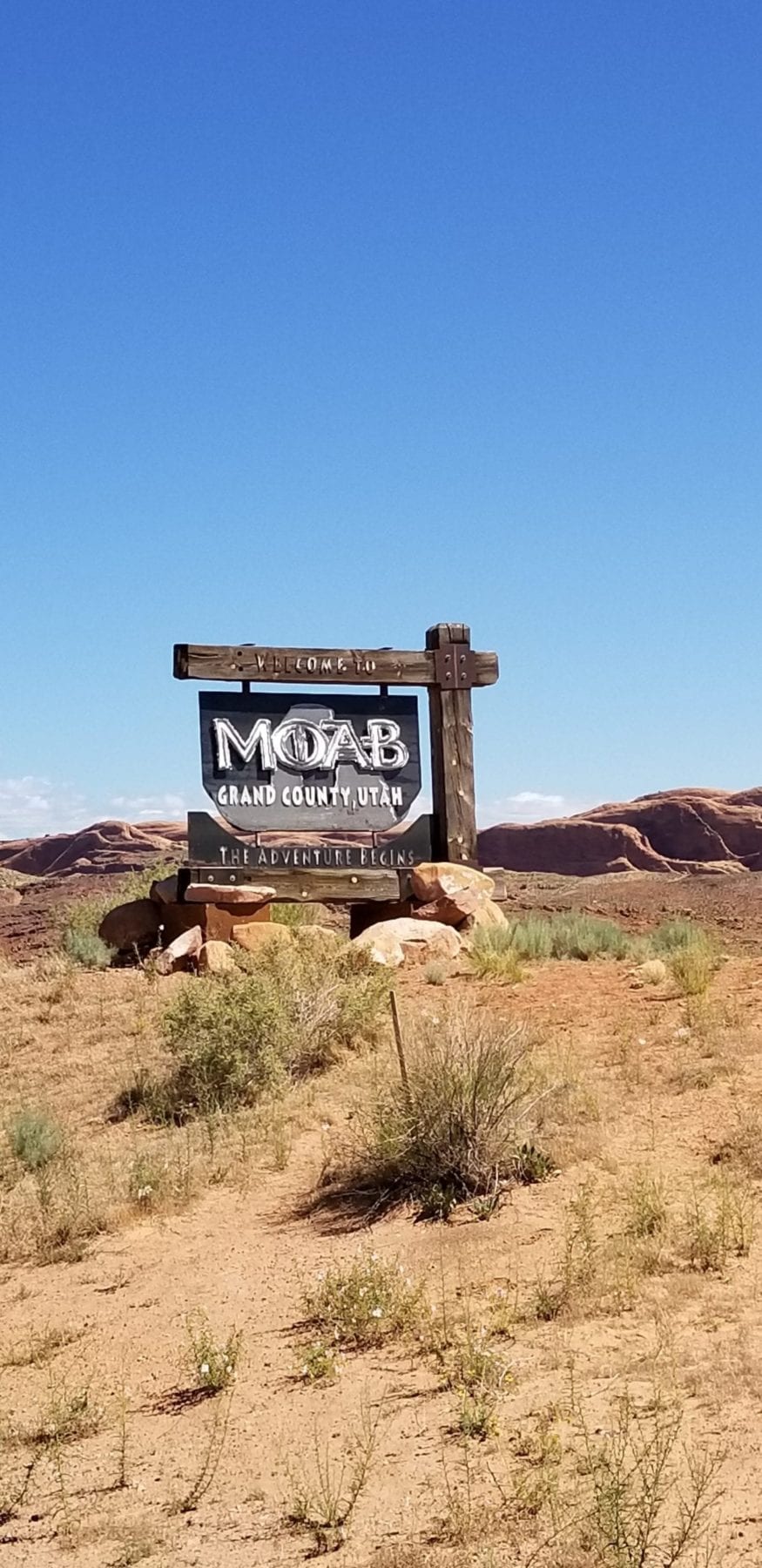 Planning a trip to Moab -Welcome to Moab sign
