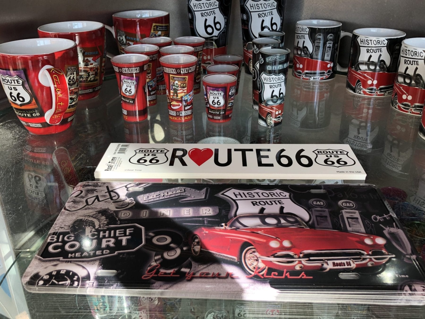 Route 66 memorabilia 