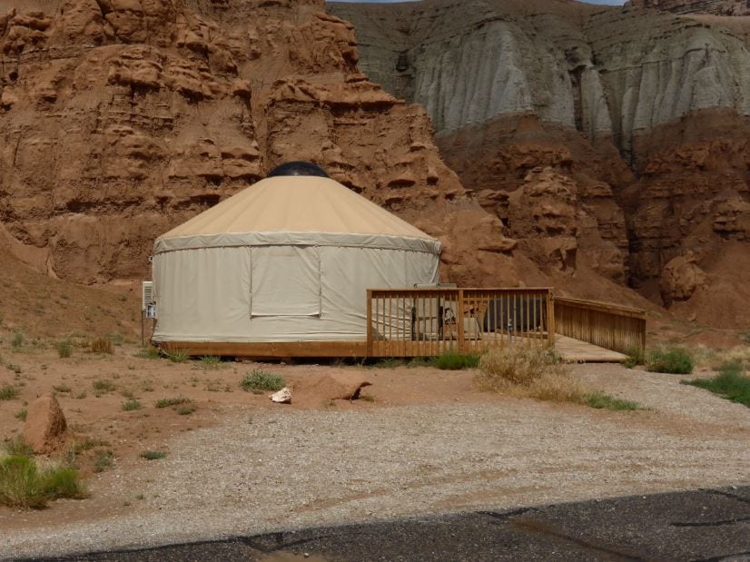 Yurt at Goblin Valley