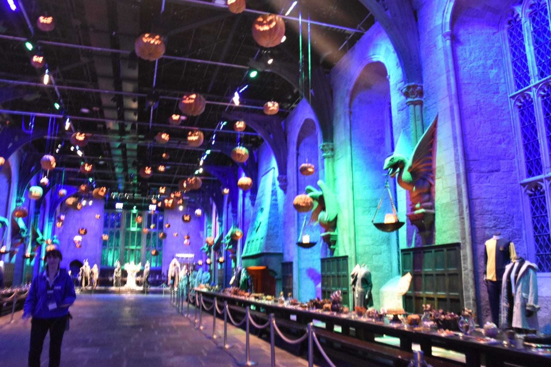 Great Hall at Harry Potter Studios London