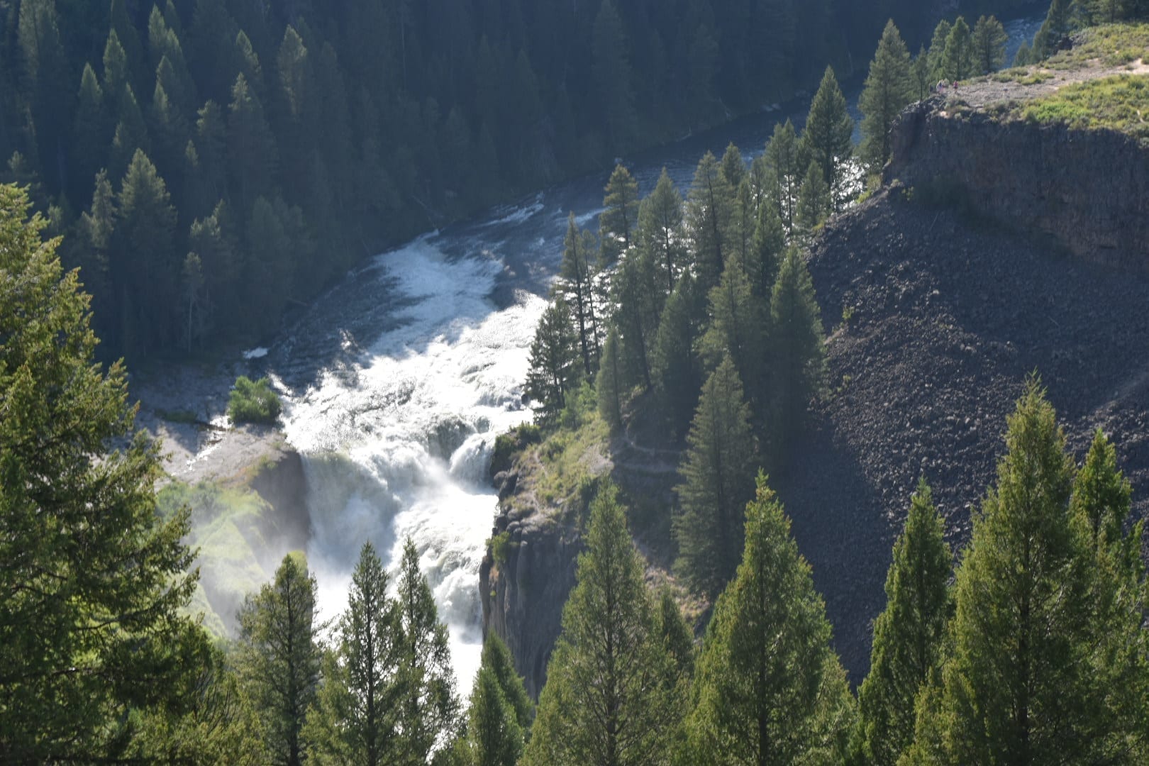 Road trip from Idaho Falls to Yellowstone Mesa Falls