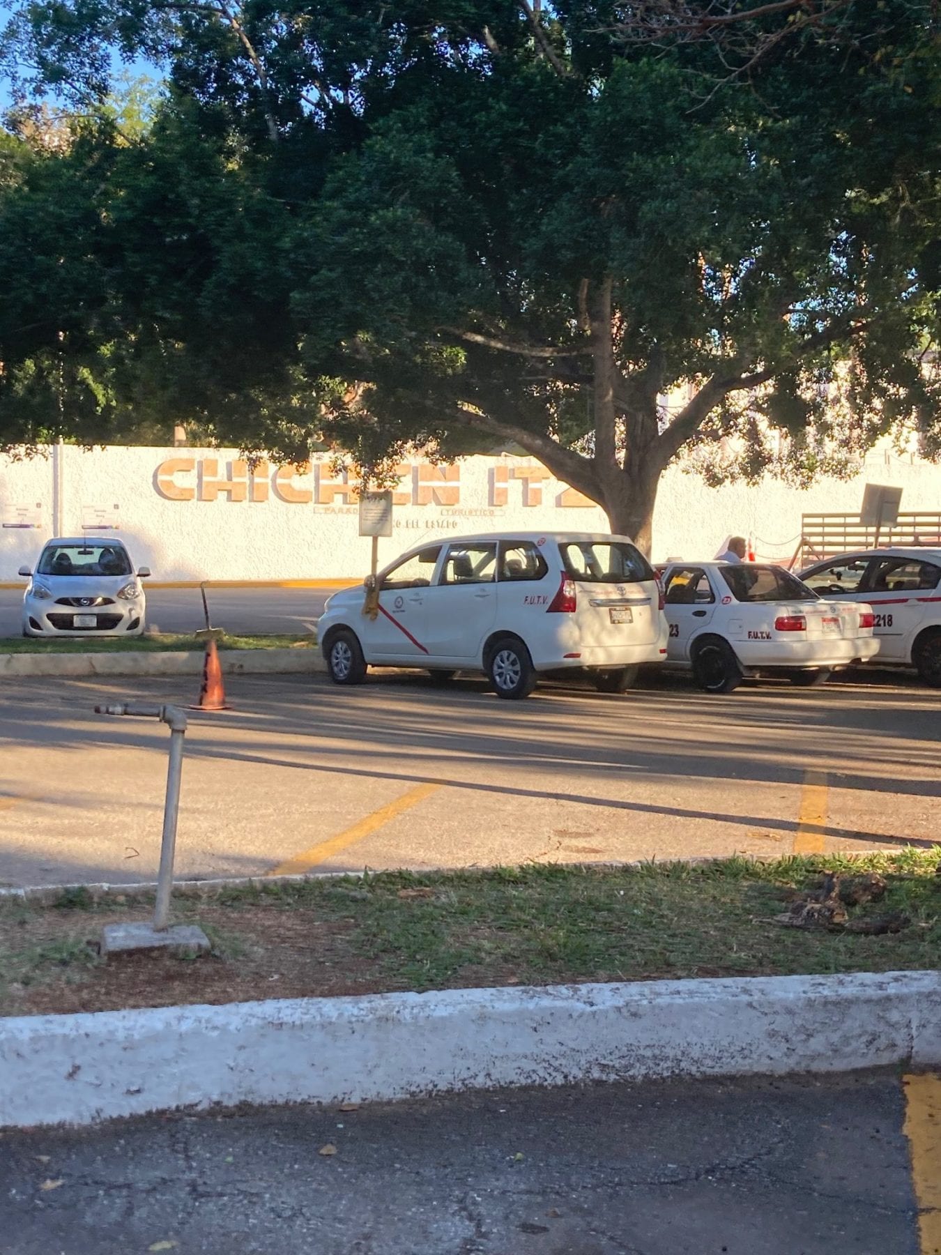 Parking at chichen Itza