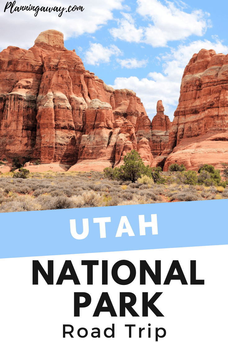 Utah national park road trip pin for Pinterest