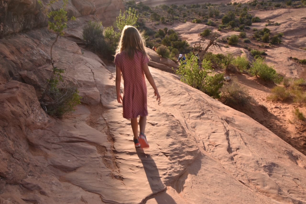 Hiking Delicate Arch with Kids