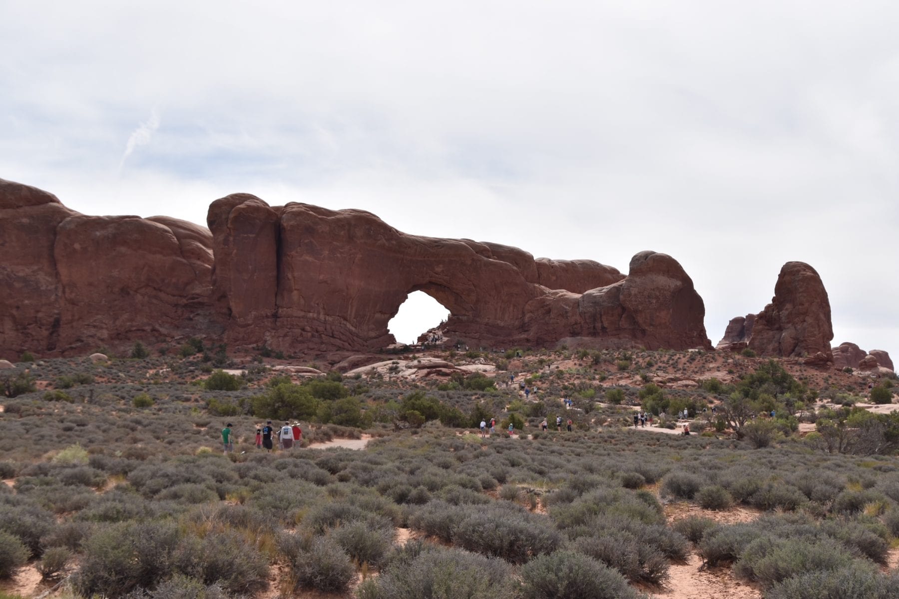 The Windows Trail at Arches National Park