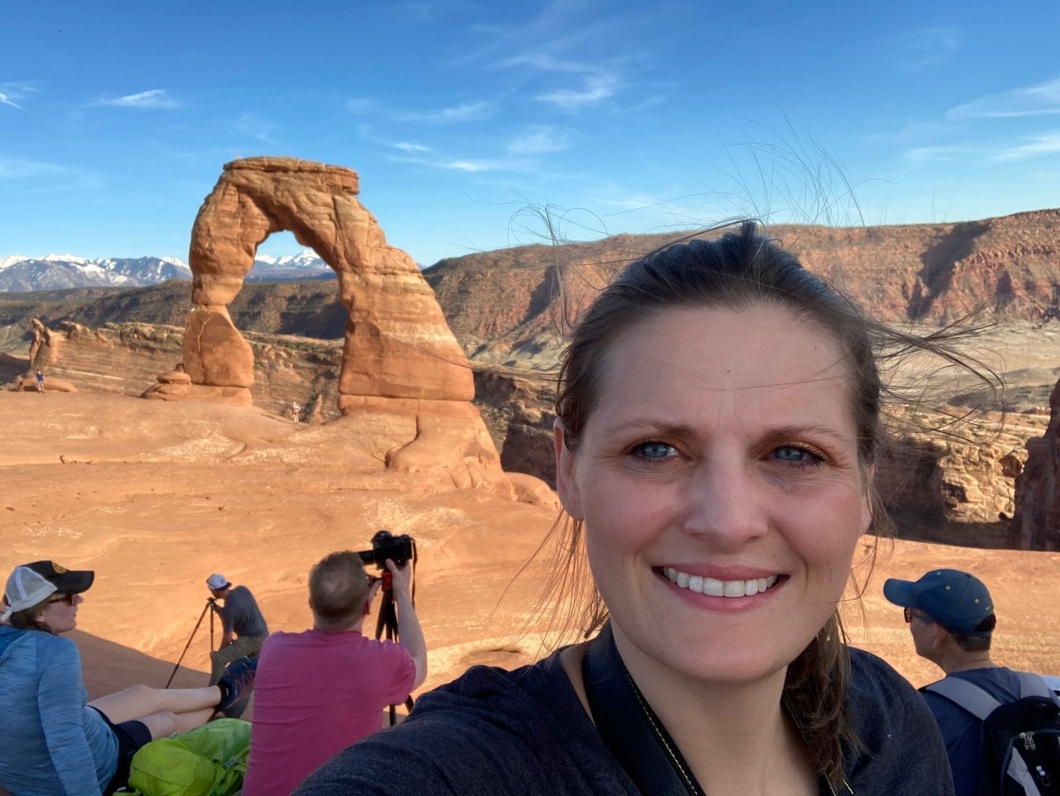 Hiking at Arches National Park - Delicate Arch