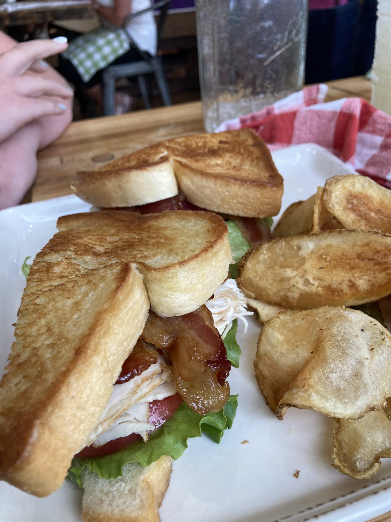 Club Sandwich at the Pioneer Women Restaurant 