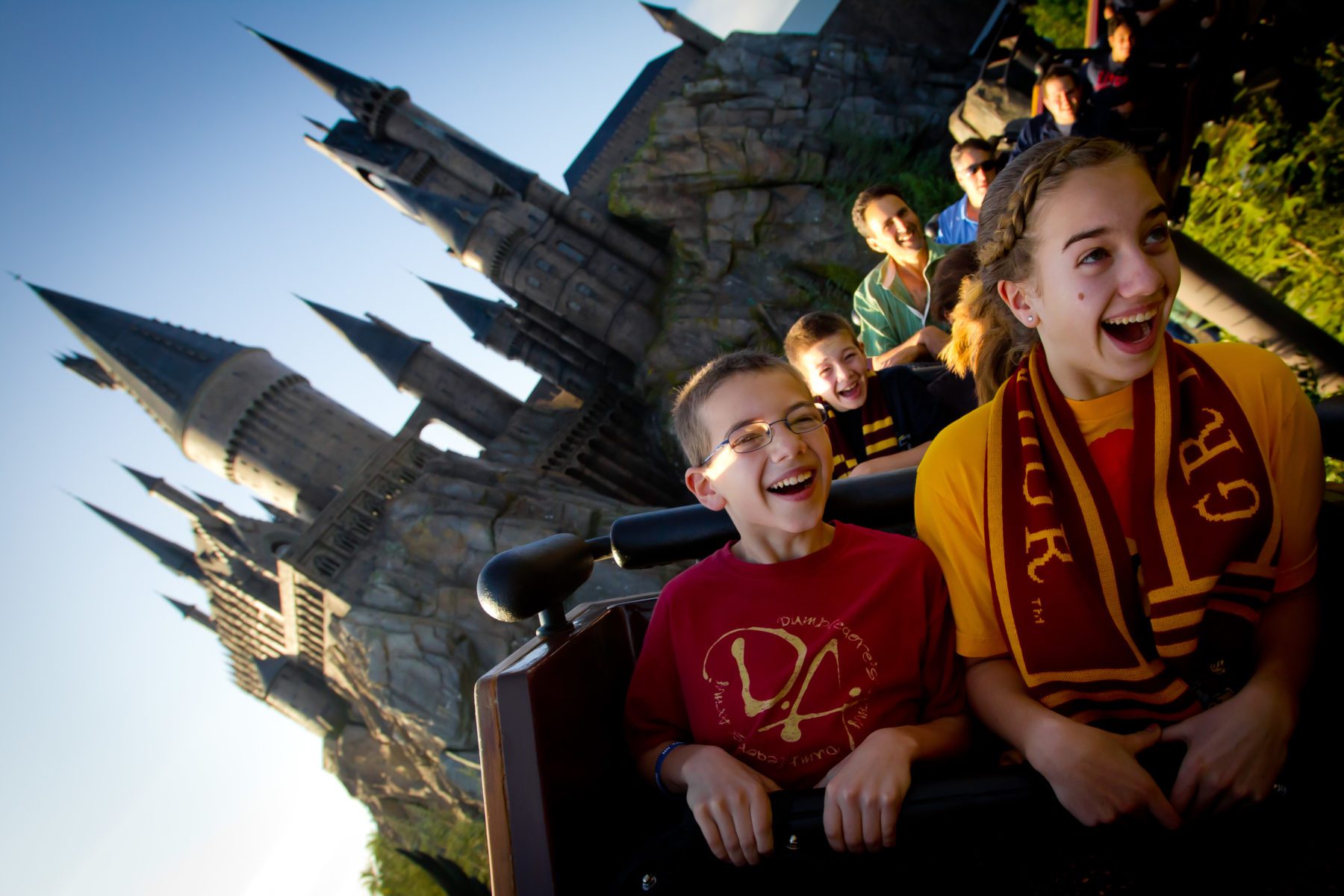 Flight of the Hippogriff rides at Harry Potter World