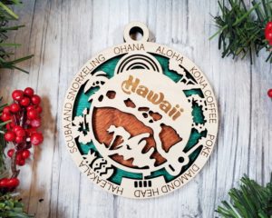 Hawaii souvenir Christmas ornament