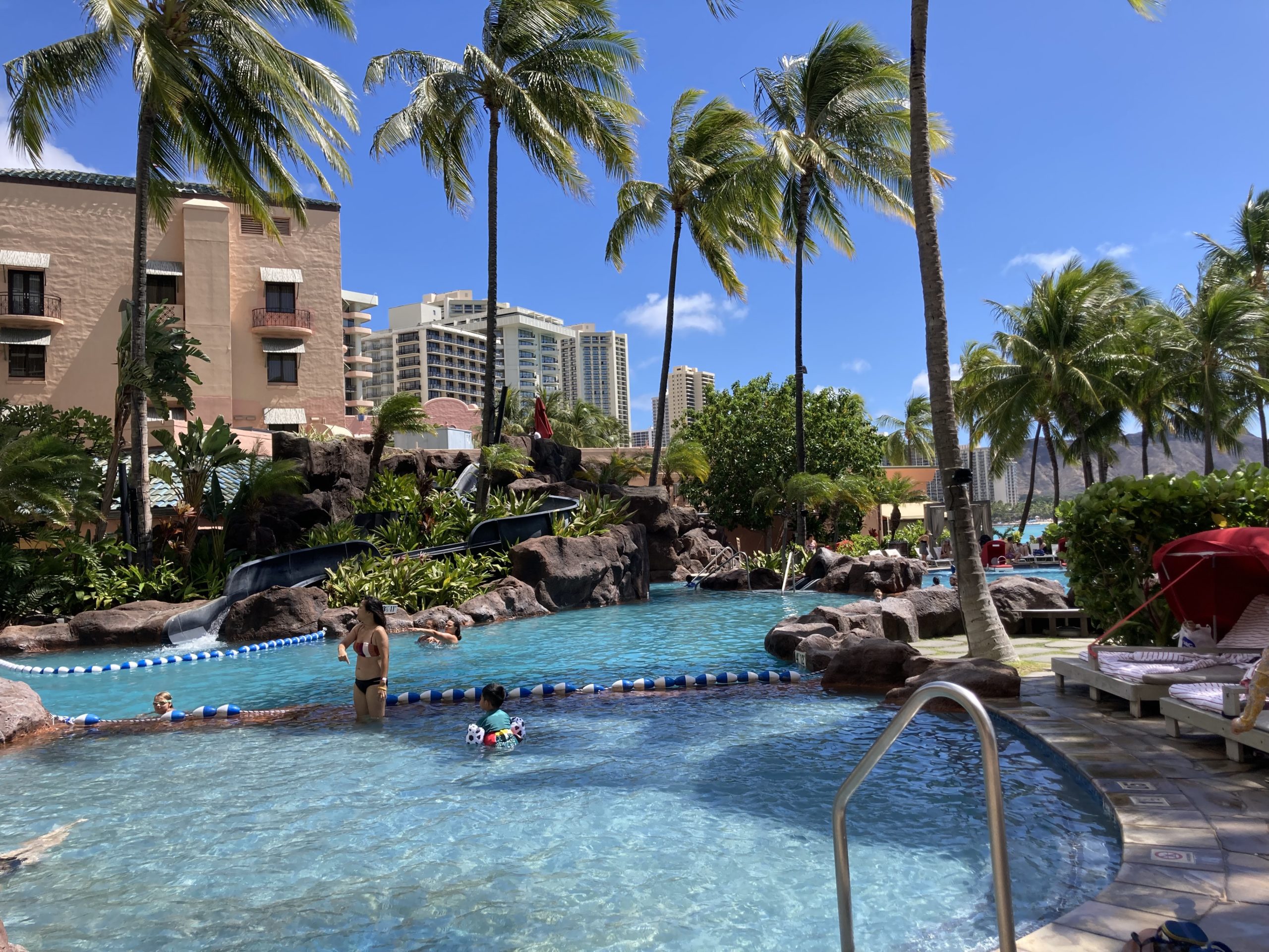 Pool at Sheraton Waikiki family Oahu resort