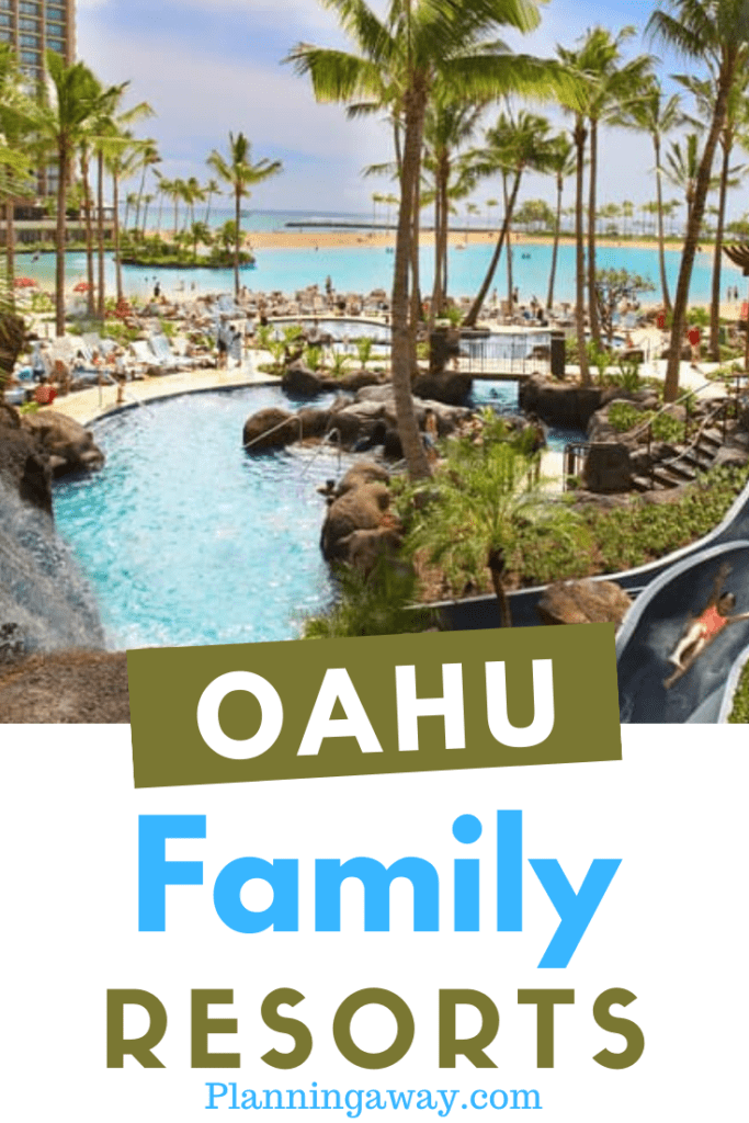 Oahu family resorts pin for Pinterest