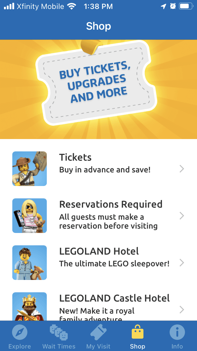 Legoland App California Legoland tip