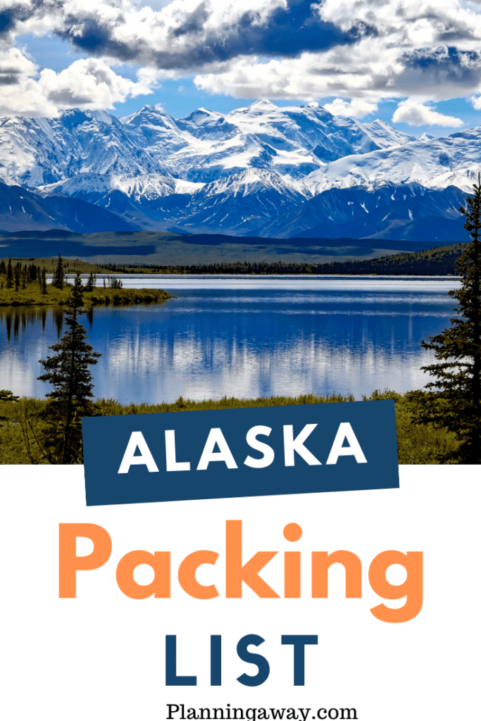 Alaska packing list pin for pinterest