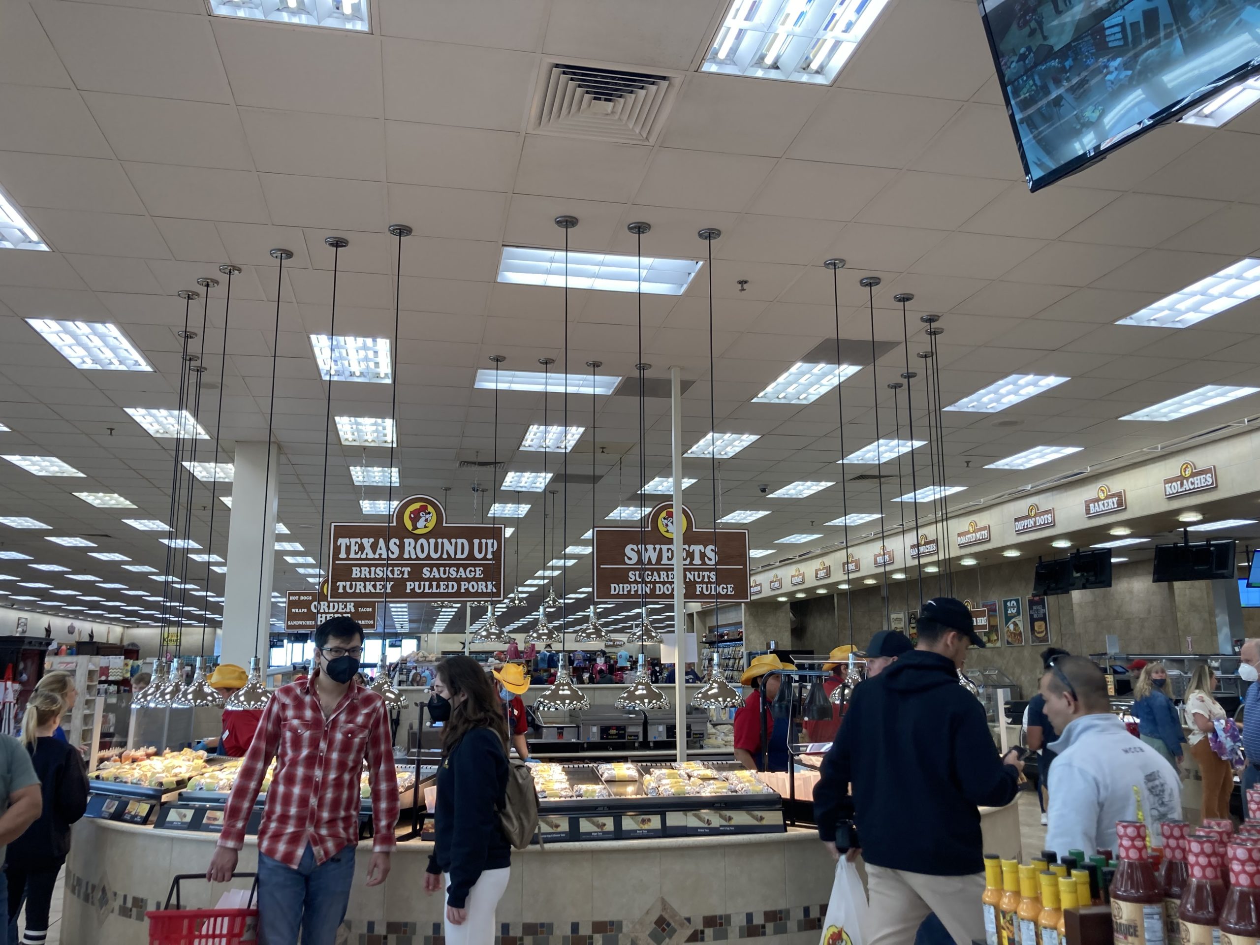 Inide of Buc-ee's Gas Station