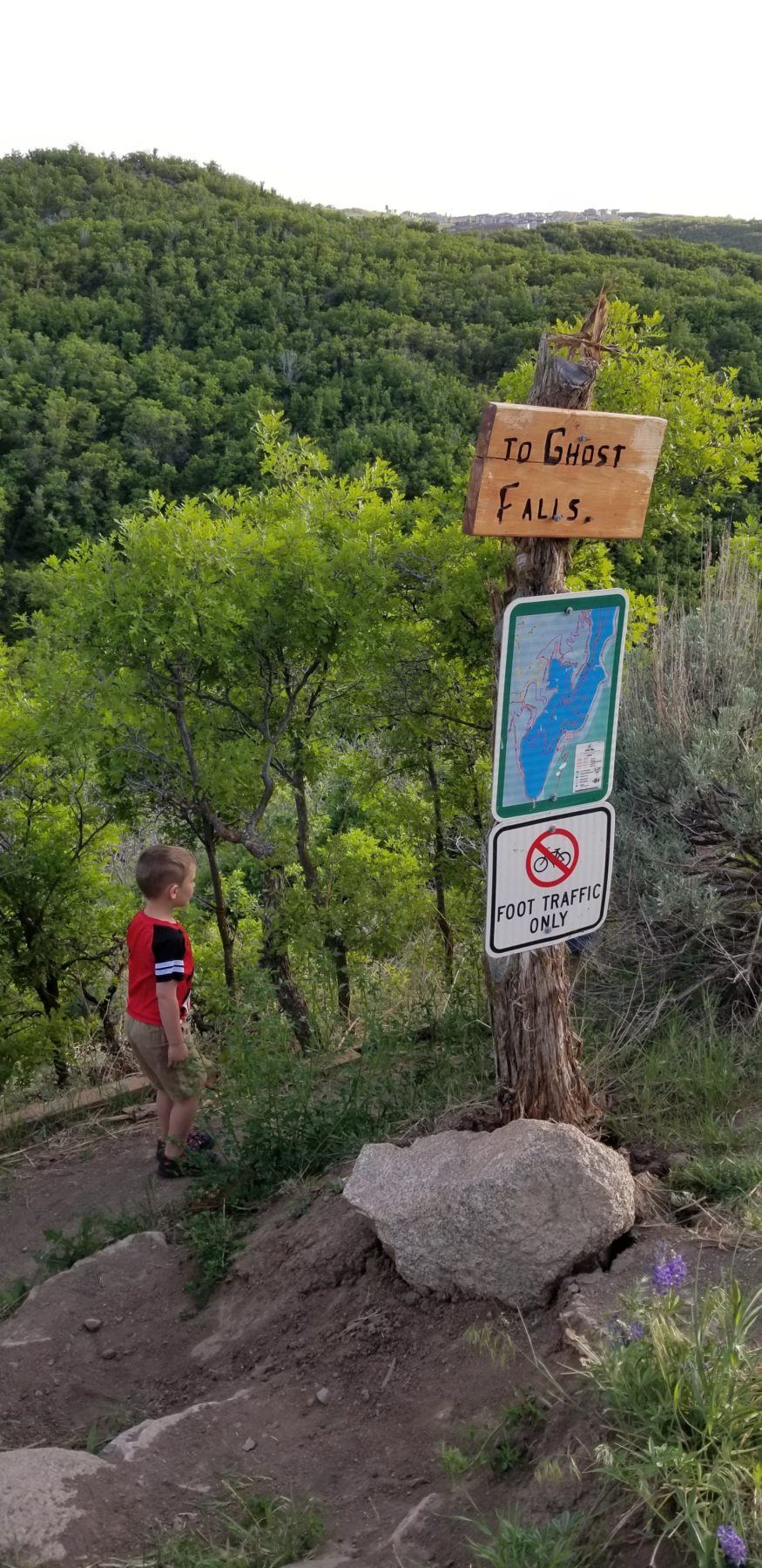 Ghost Falls Draper Utah Kid friendly hikes in Utah