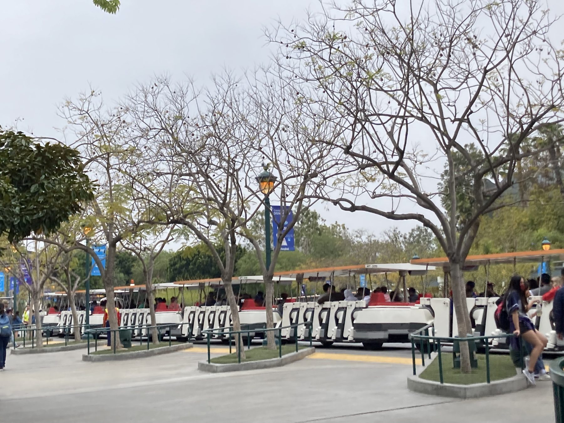 Tram at Downtown Disney Disneyland