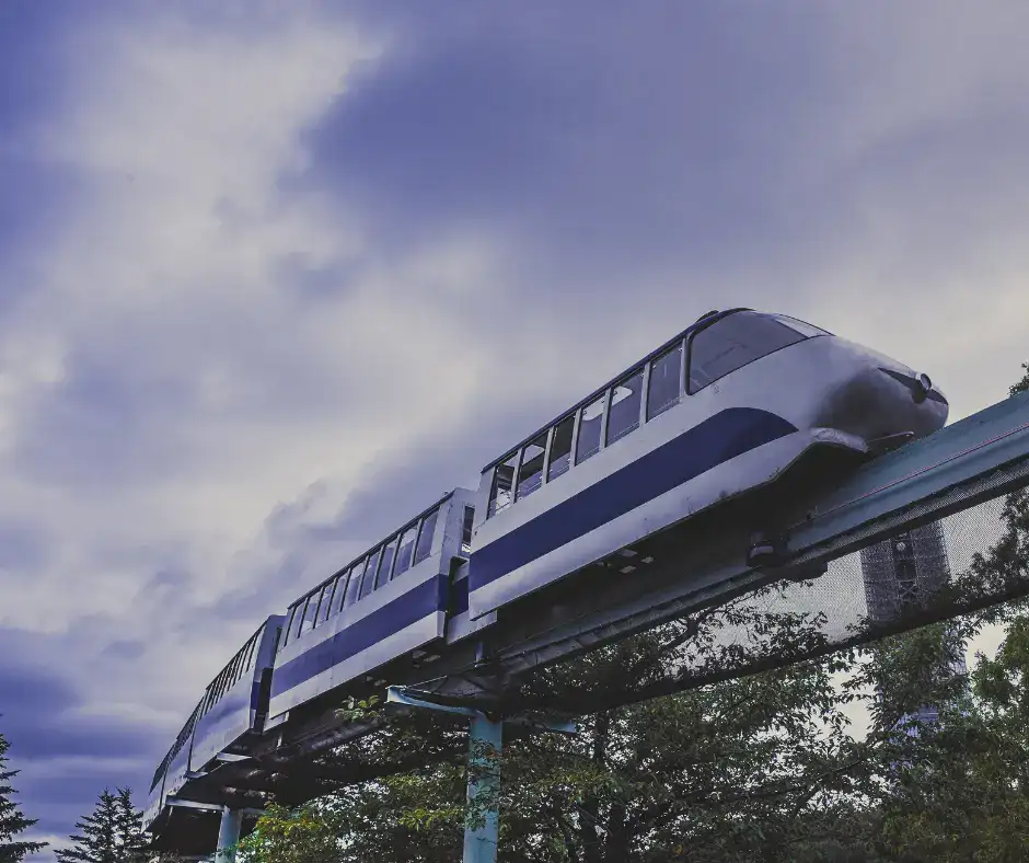 mono rail at Downtown Disney