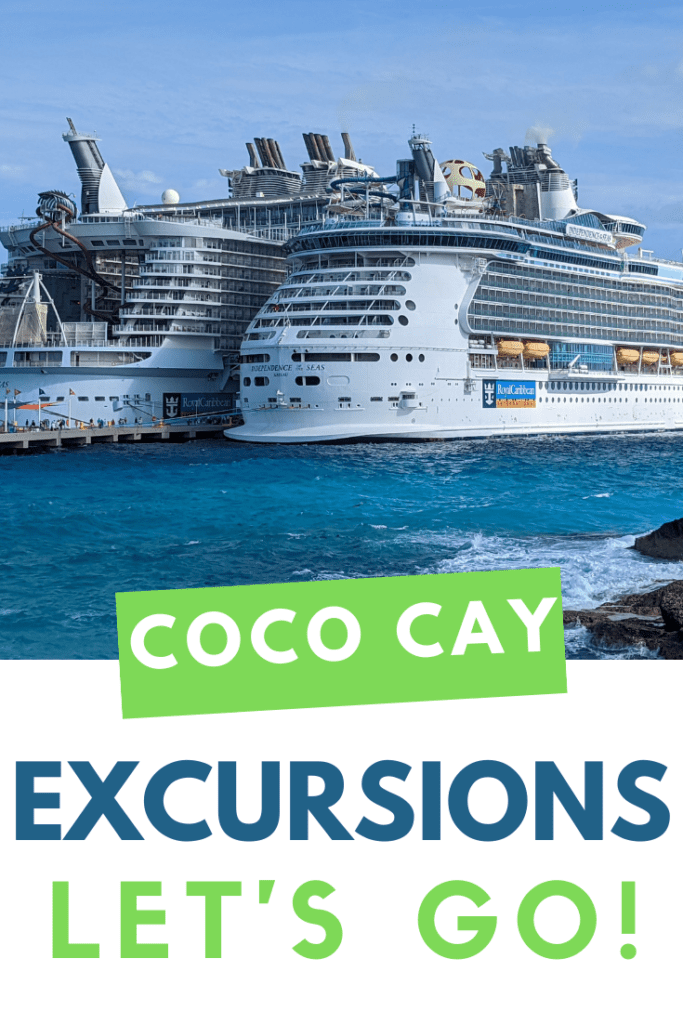 COCO CAY EXCURSIONS PIN FOR PINTEREST