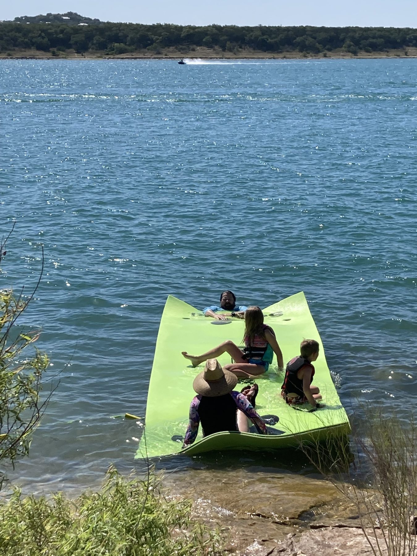 Swimming at Canyon Lake Texas