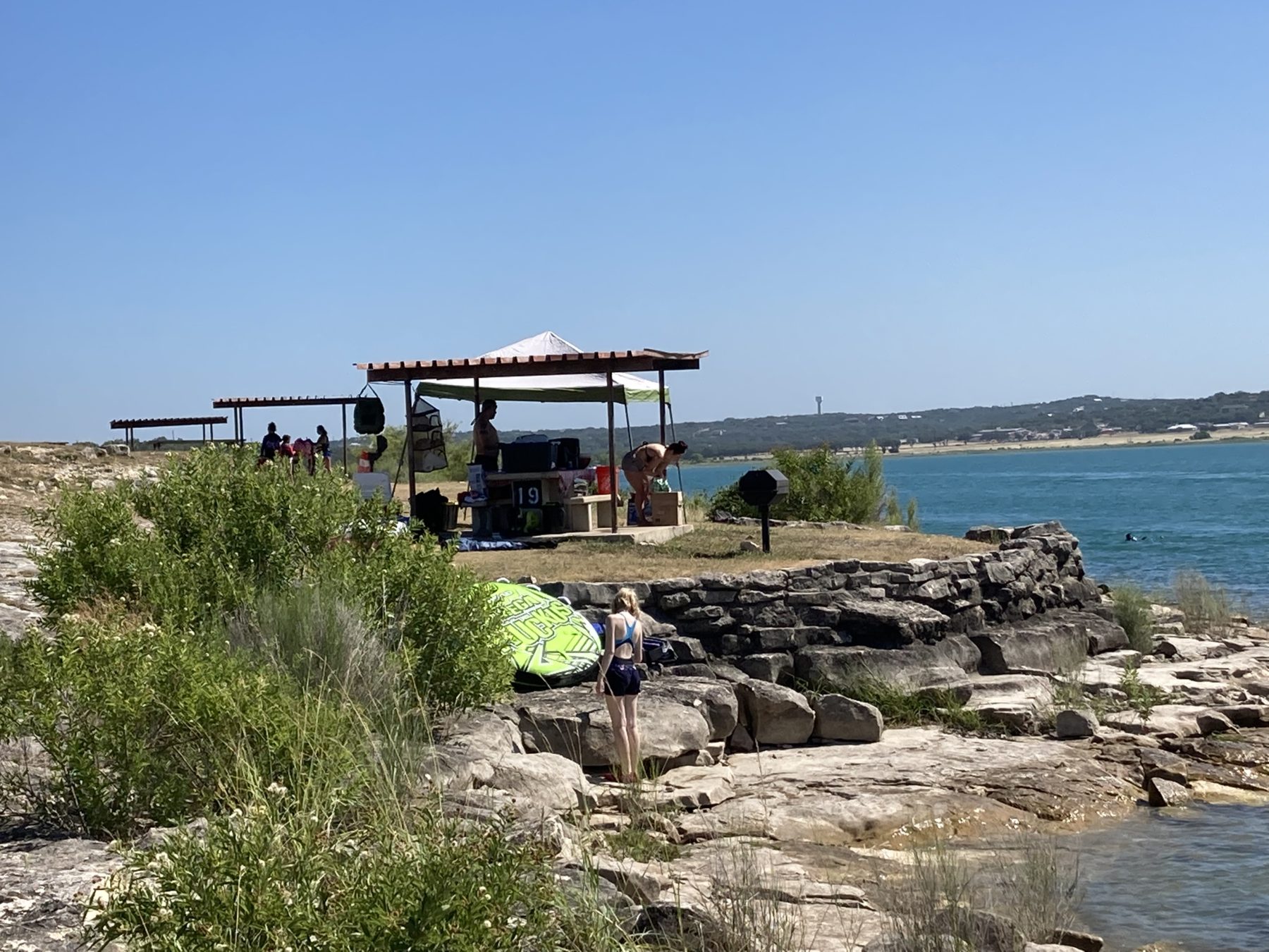 Picnic at Canyon Lake Texas