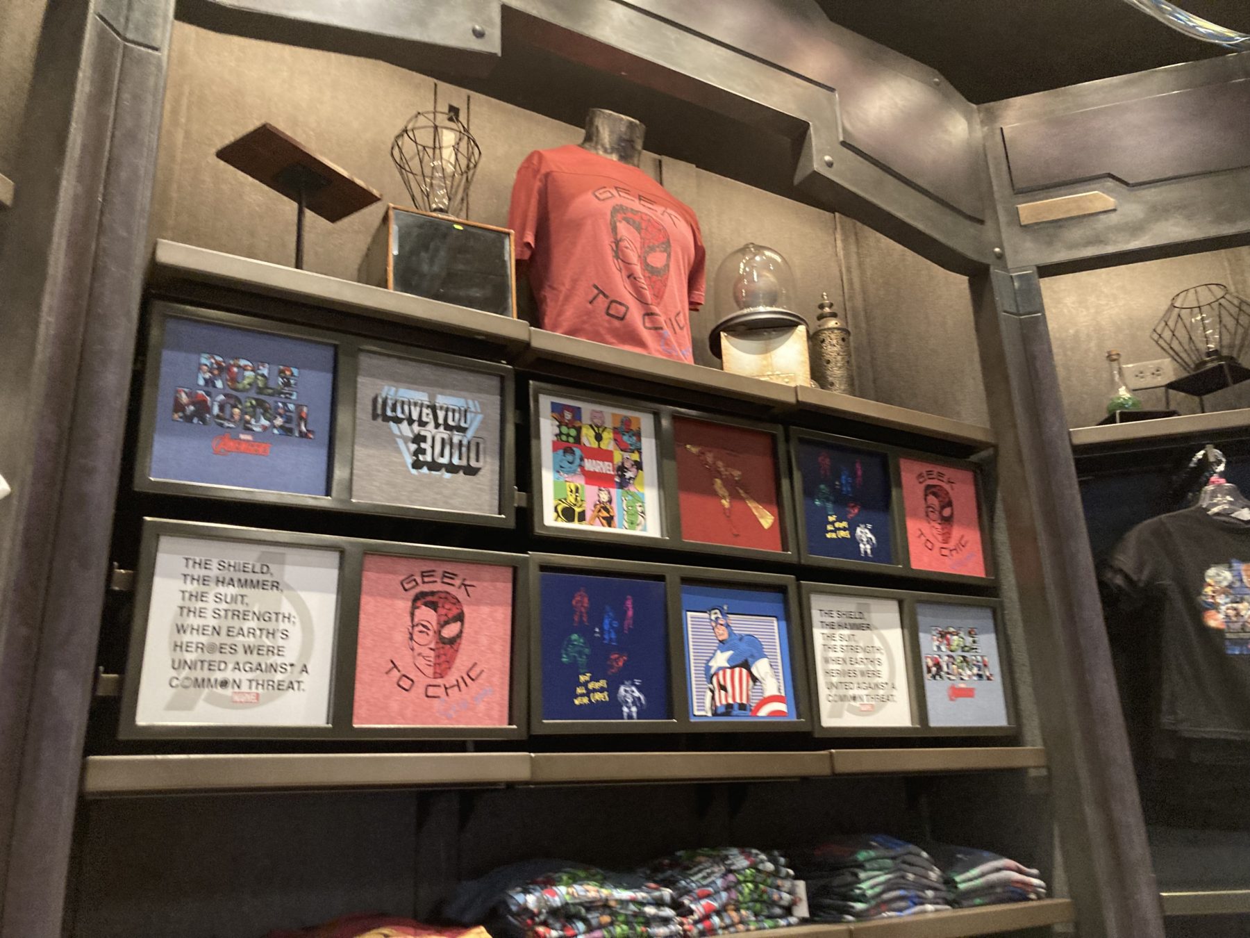 Marvel Disneyland souvenir shirts