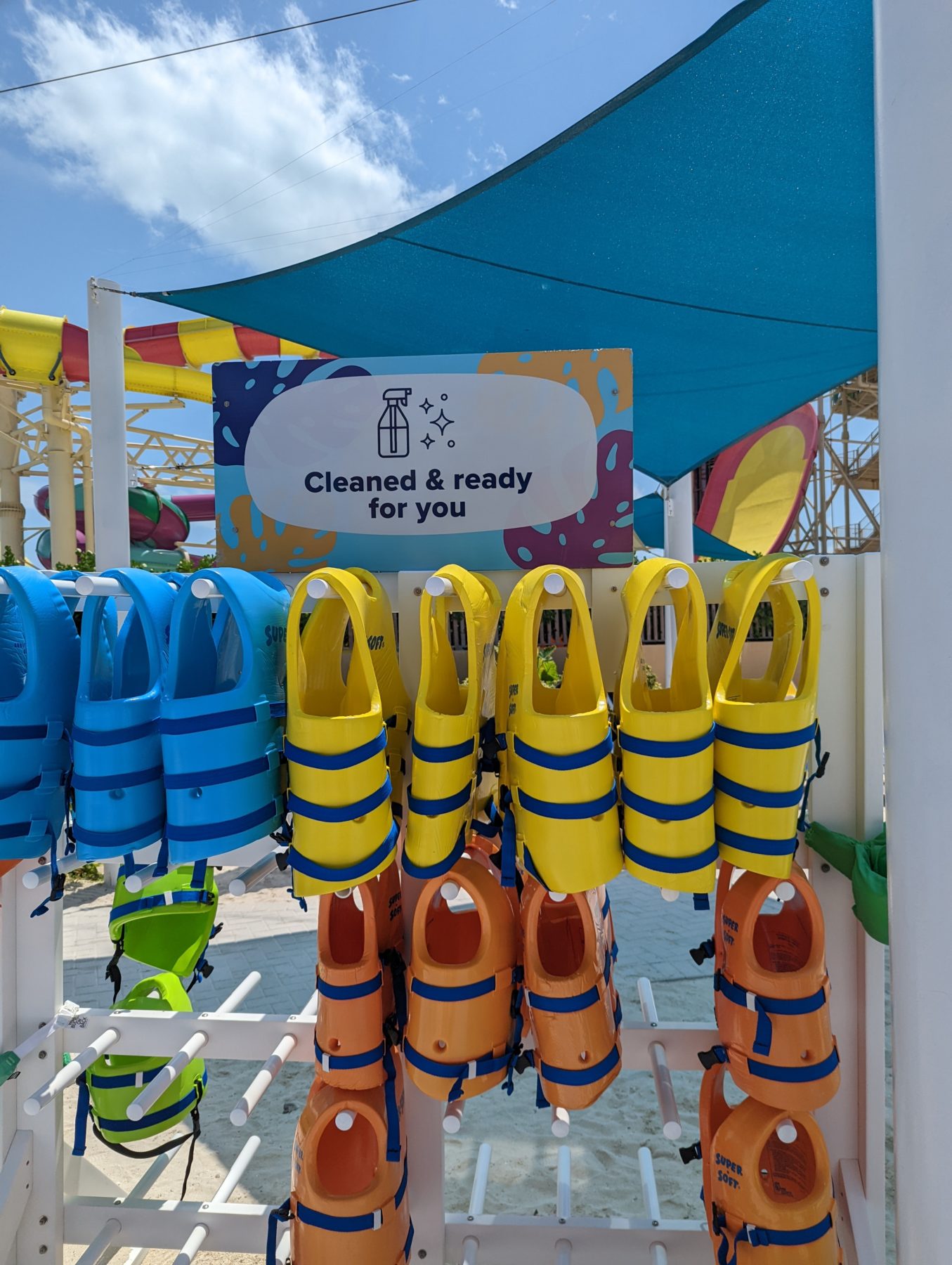 Life Jackets at Perfect Day at CocoCay Water Park