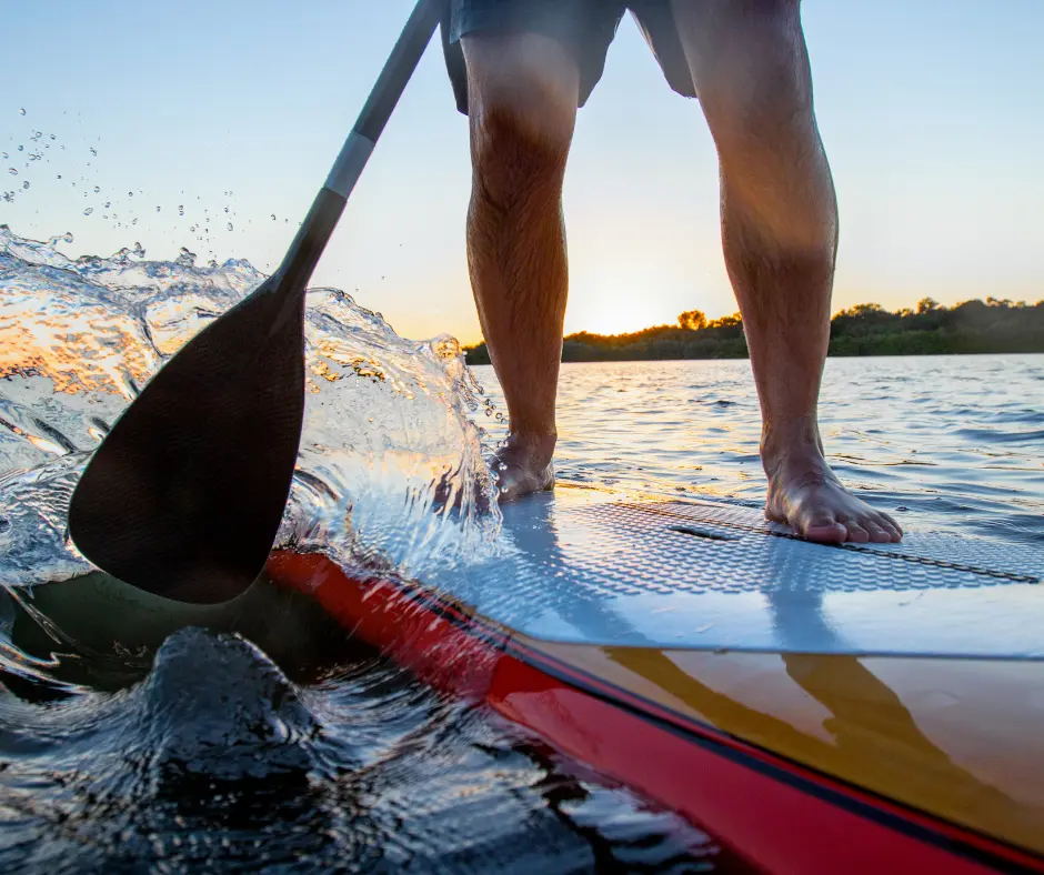 Paddle boarding on Canyon Lake