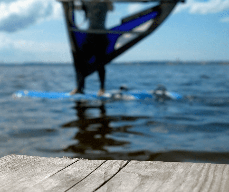 wind surfing at Canyon Lake TX