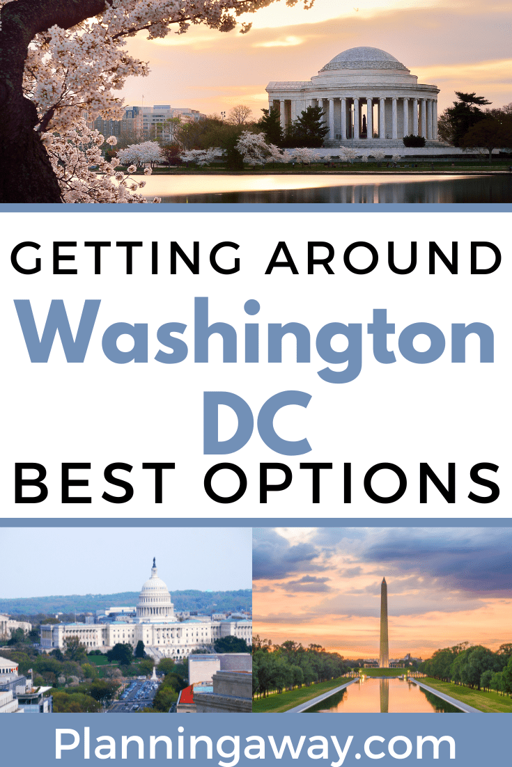 Getting Around Washington DC Pin for Pinterest