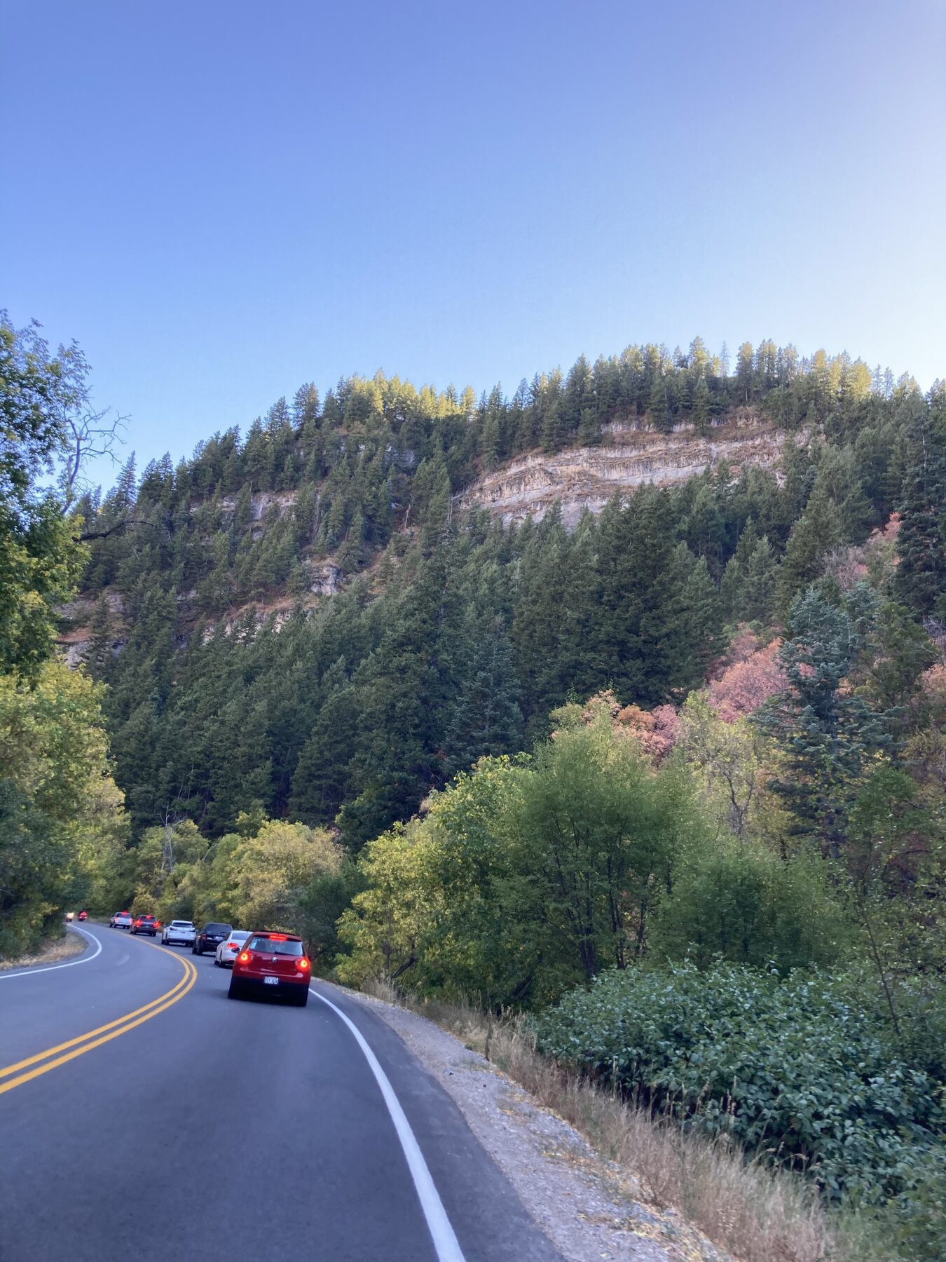 Fall colors in Utah - scenic drive