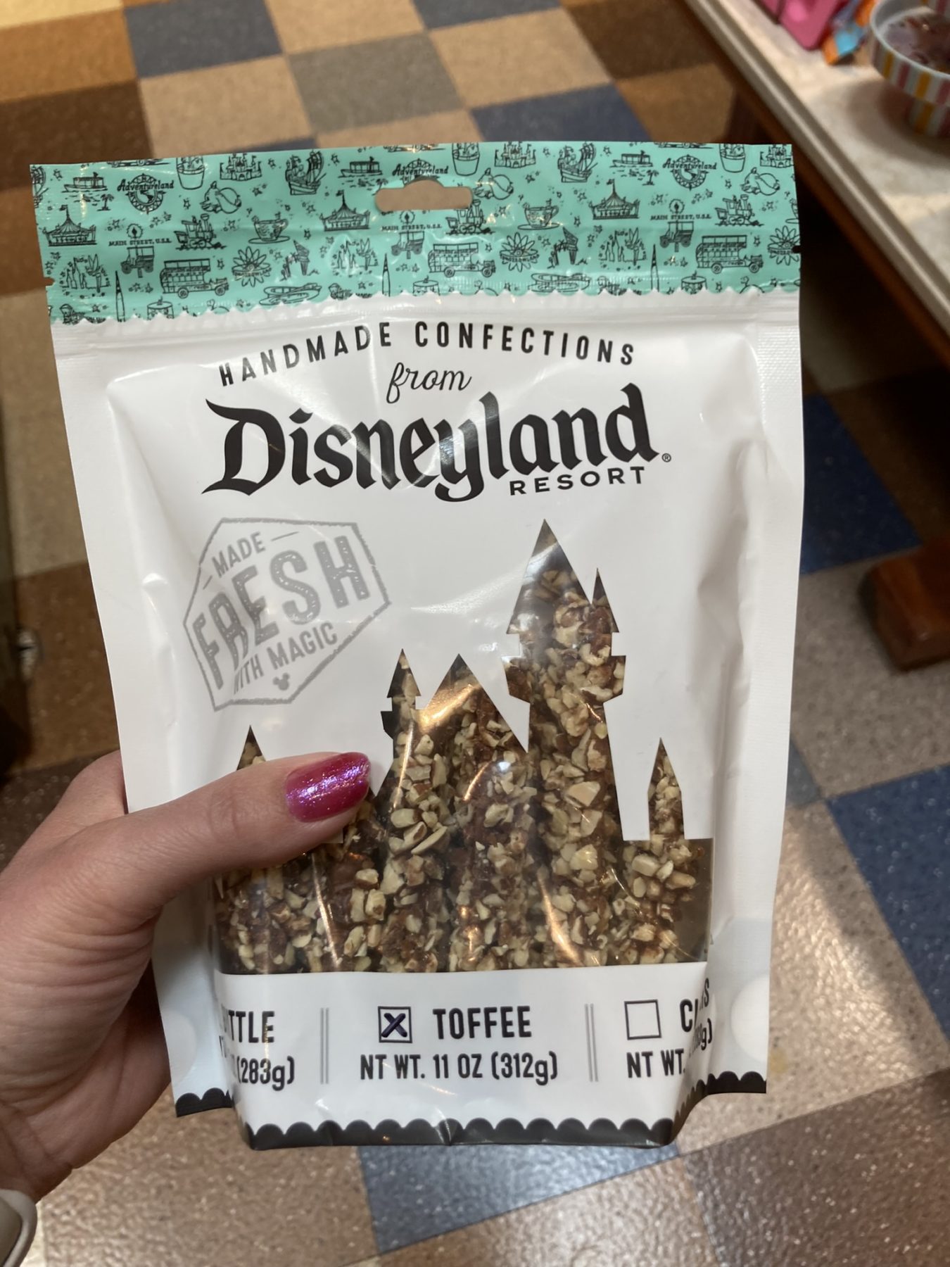 Almond Toffe - food at California Adventure