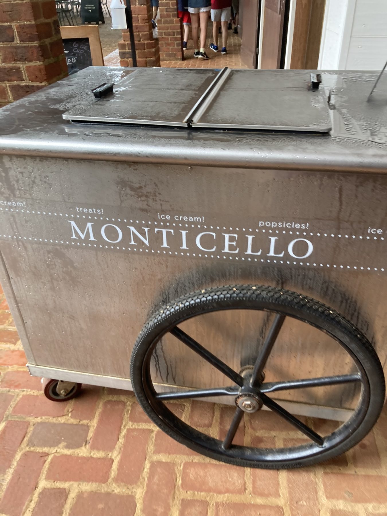 Monticello Virginia Ice cream cart