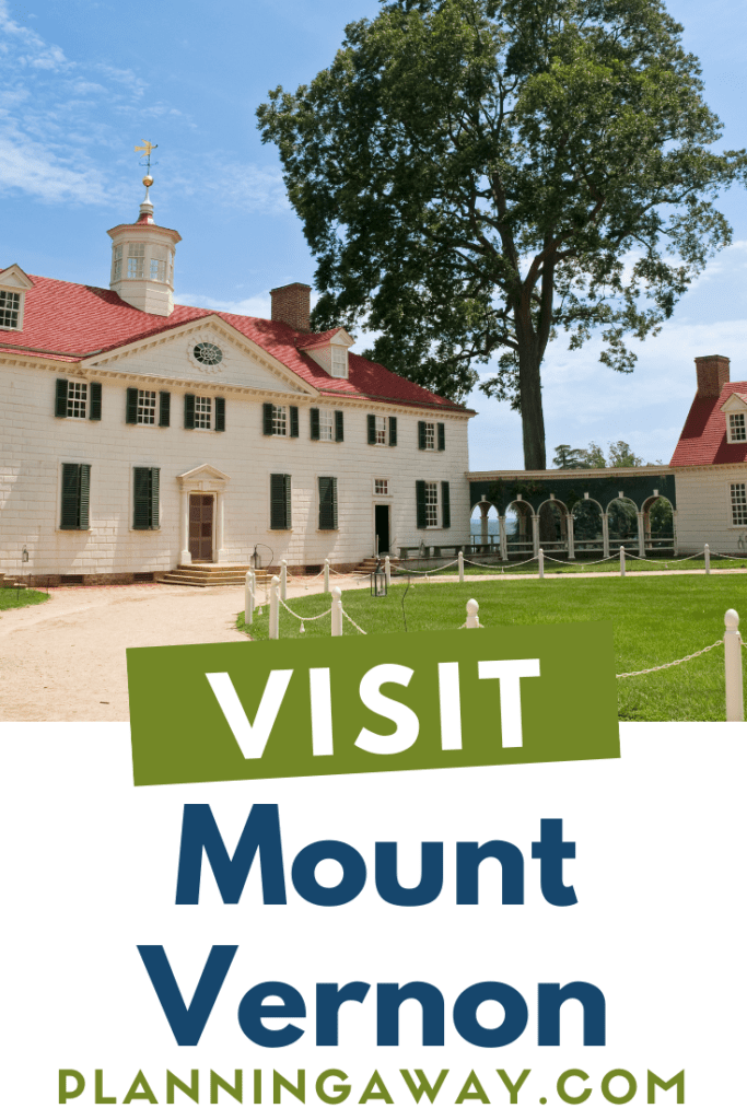 Washington DC to Mount Vernon Pin for Pinterest