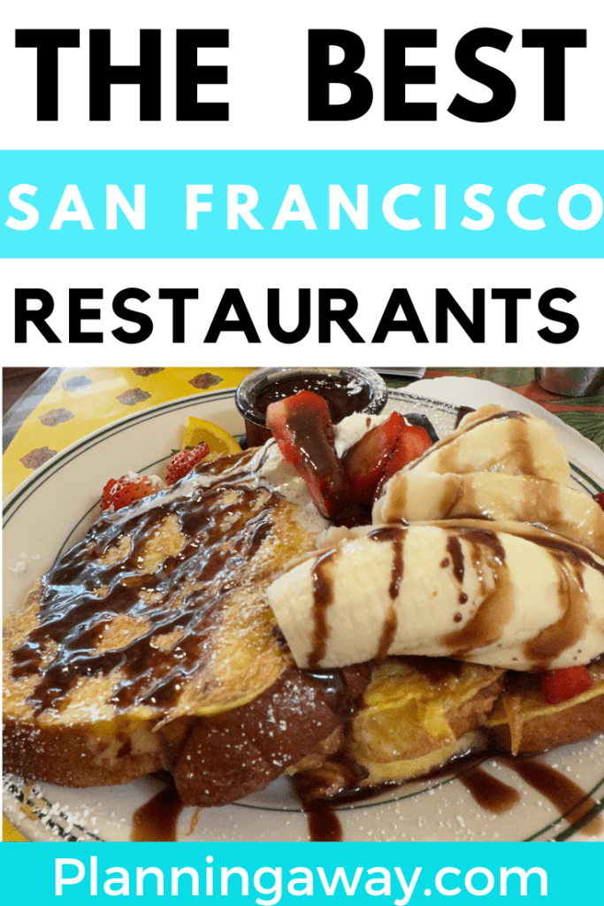 Fun places to eat in San Francisco pin for Pinterest