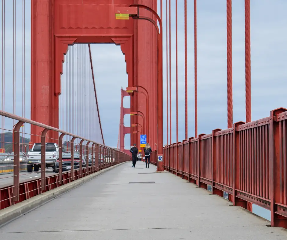 Walking Across the Golden Gate Bridge