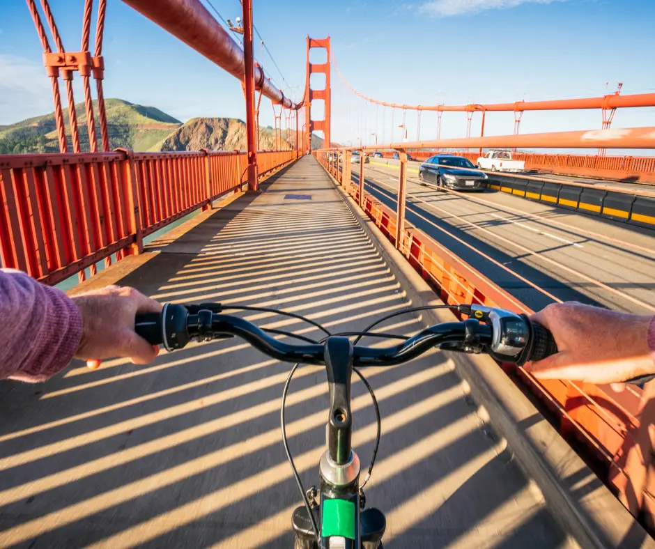 bike across the golden gate bridge