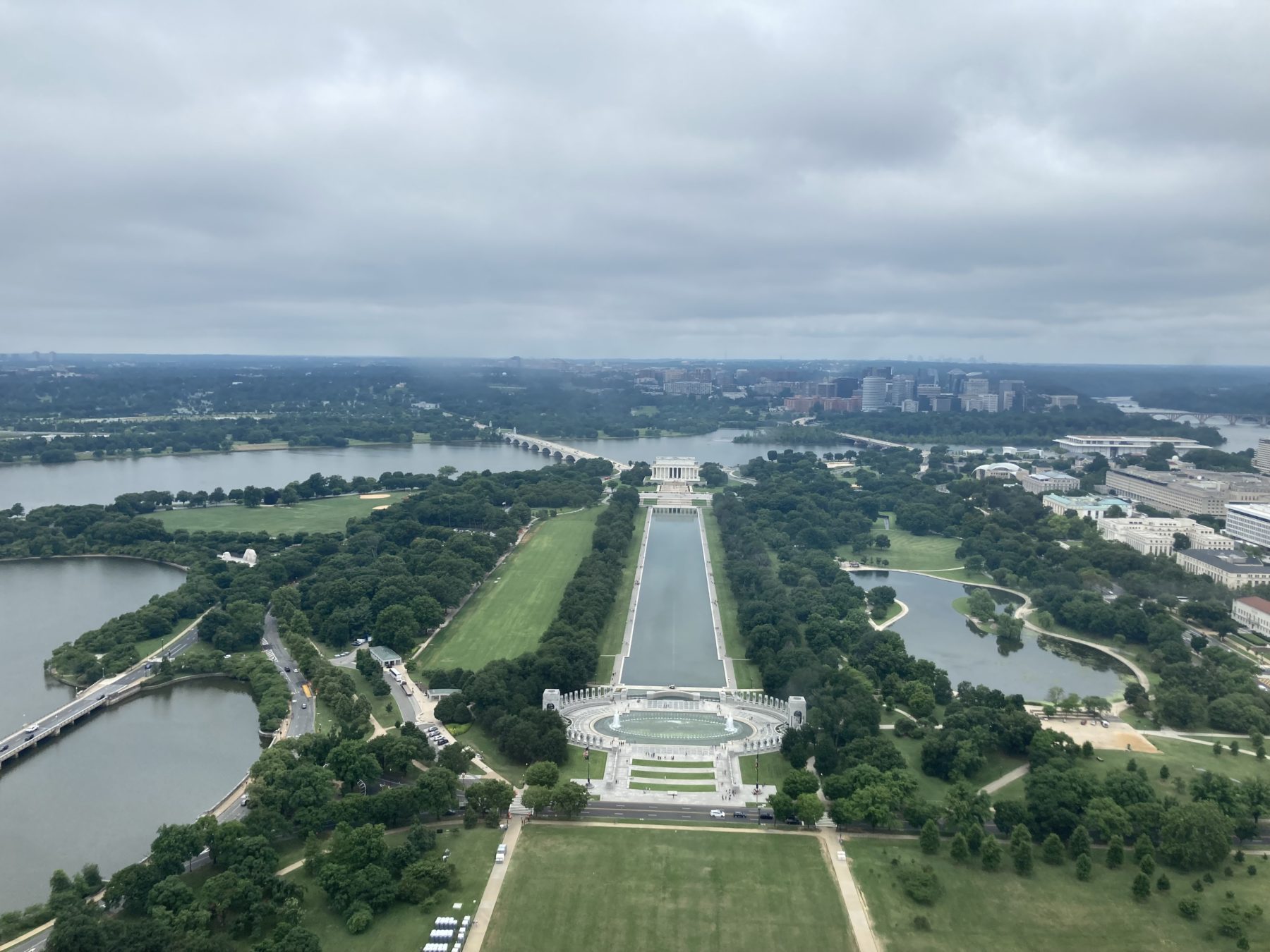 Washington DC itinerary - aerial view