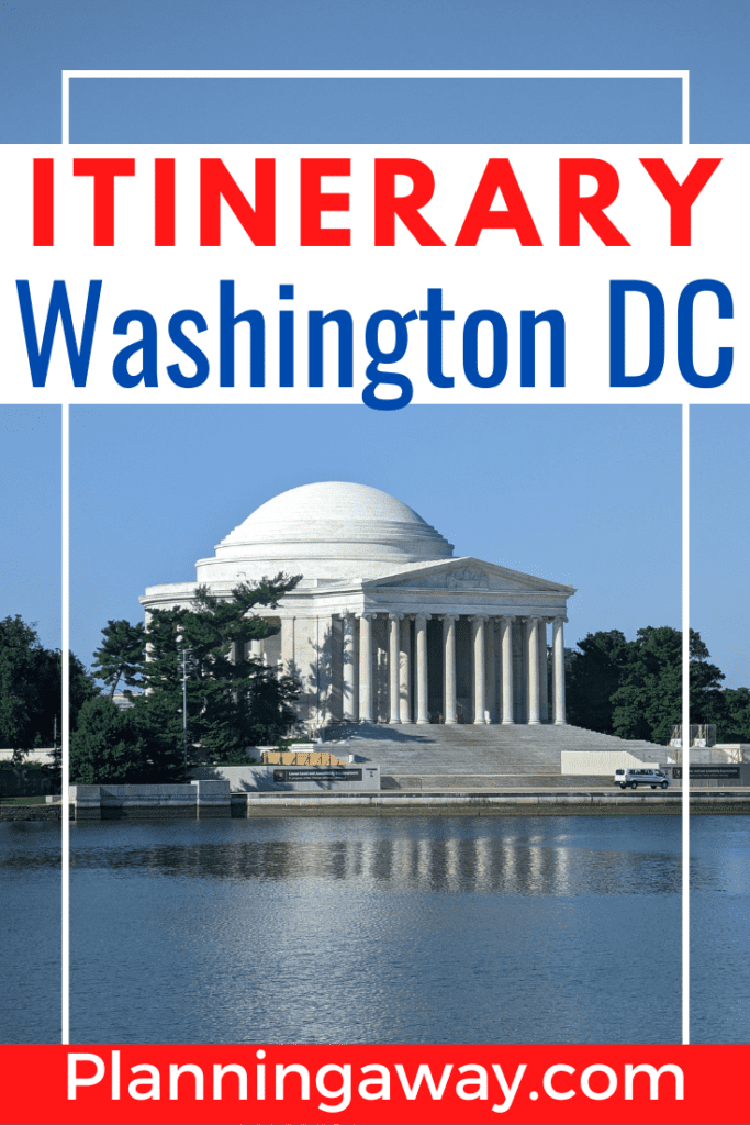 Washington DC itinerary for Pinterest