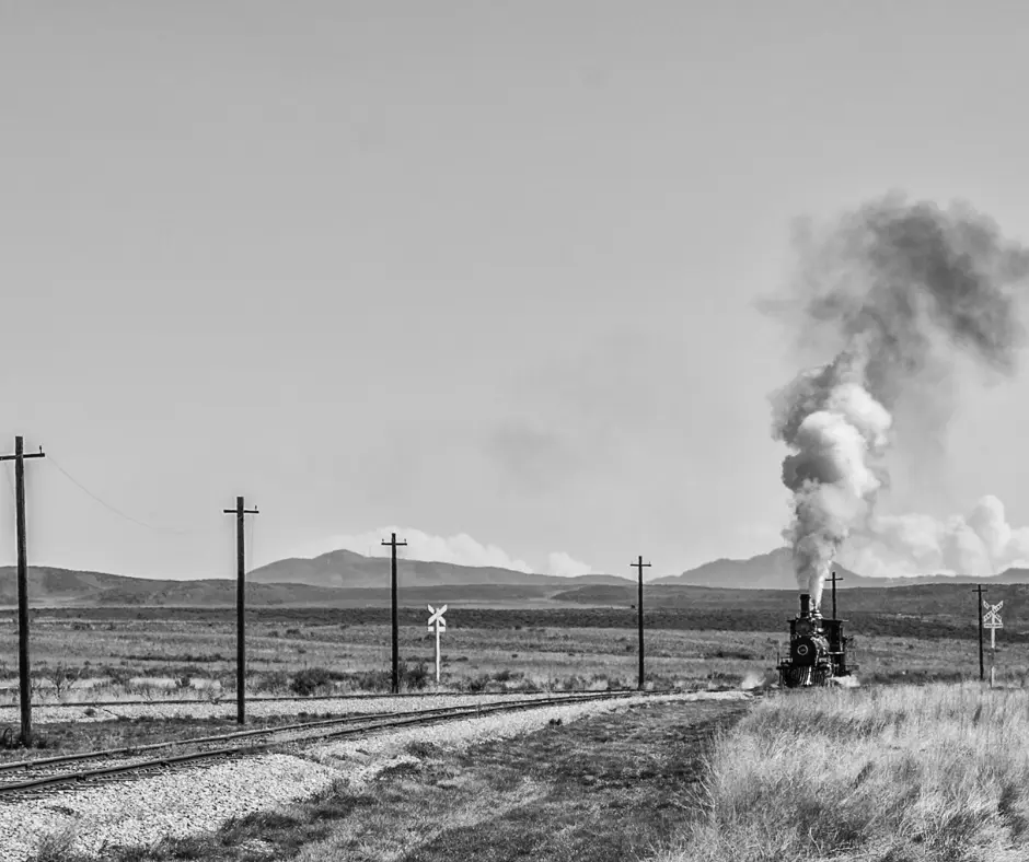 Golden Spike Park train